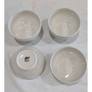 ITI White Bowls (Set of 4) R0-43 5 Inch Footed Bowl, Brand New. Restaurant Style